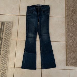 AE kick boot super stretch jeans.